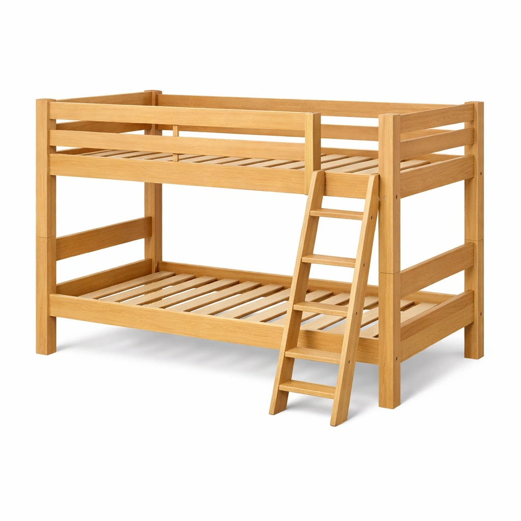 Etagenbett eiche natur leiter-DECOKORA