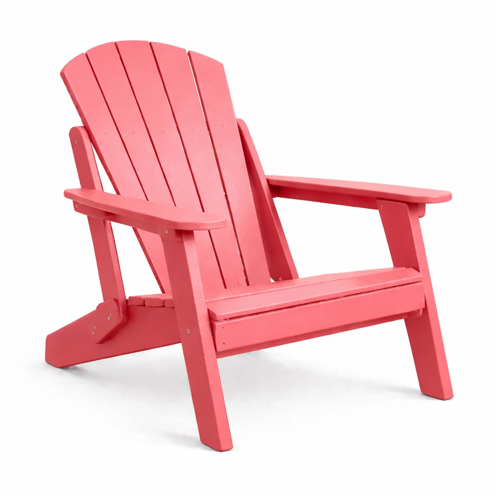 Adirondack-stuhl holz korallenrot-HOMTINO