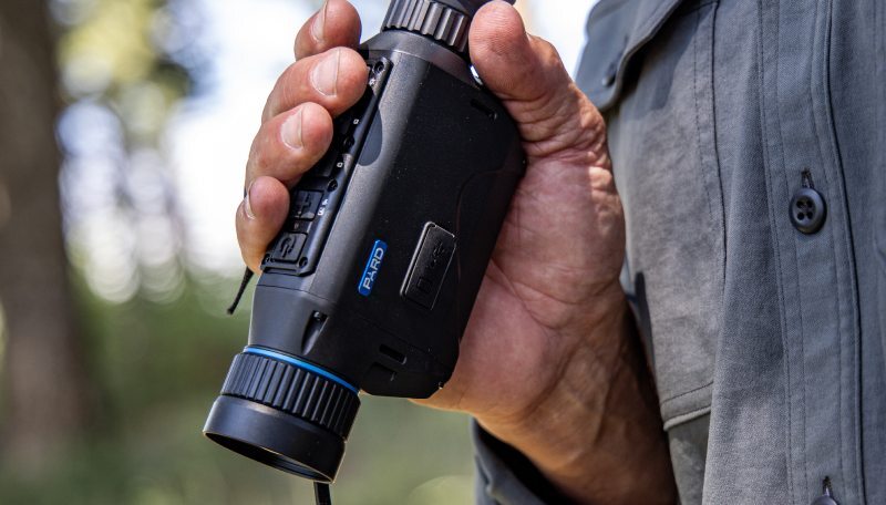 Close up of a Bobcat Thermal Imaging Monocular.