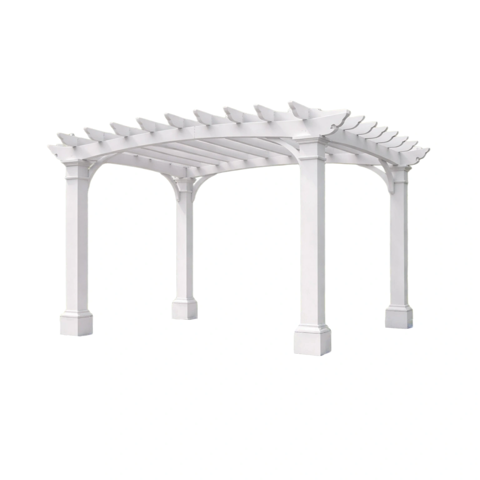 Pérgola de vinilo blanco 300x300x210 cm-LIVNESTLE