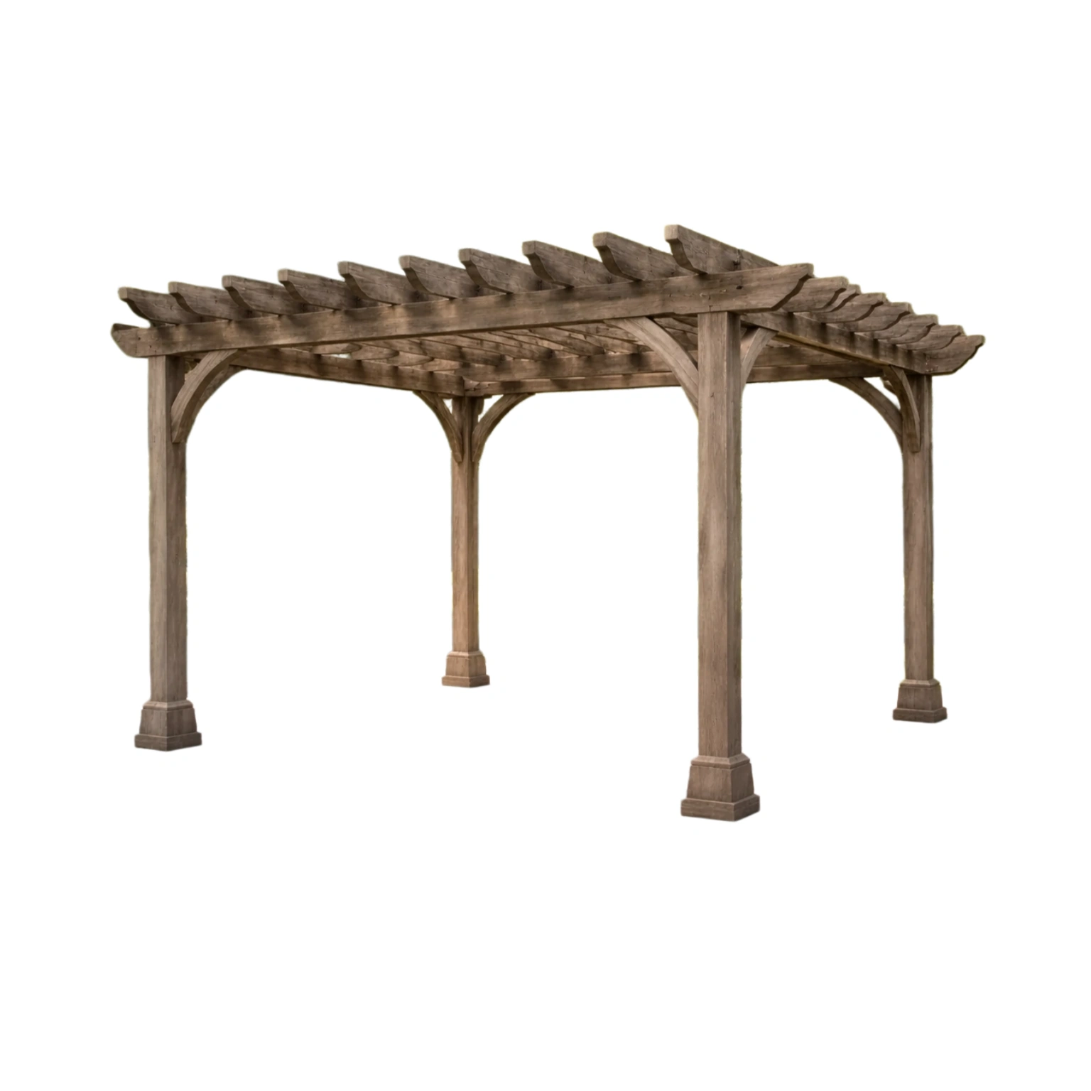 Pérgola de madera para exteriores 300x300x250 cm-Homglide