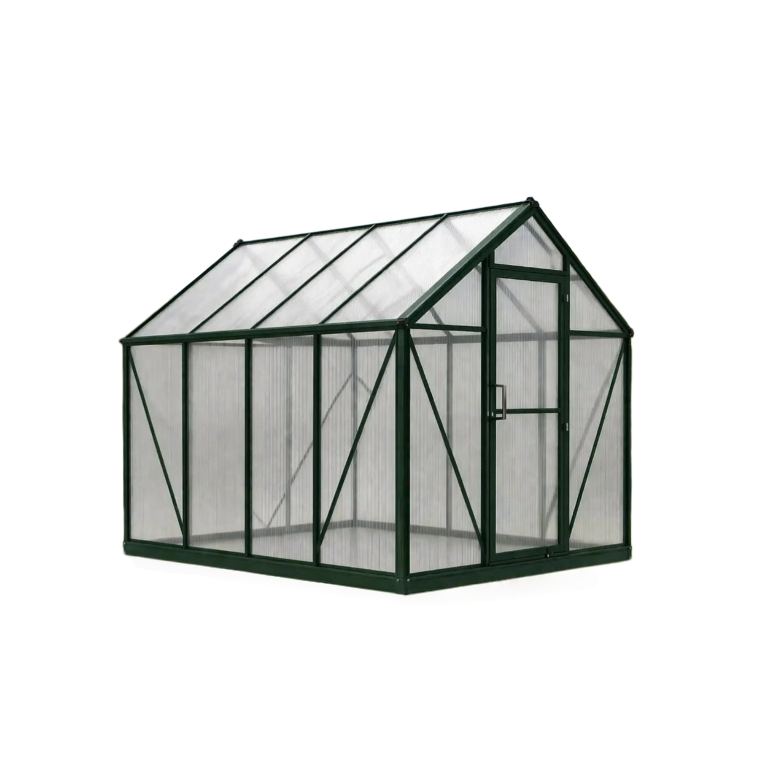 Invernadero de aluminio y policarbonato 190x122x193 cm-FURNTRENDZ