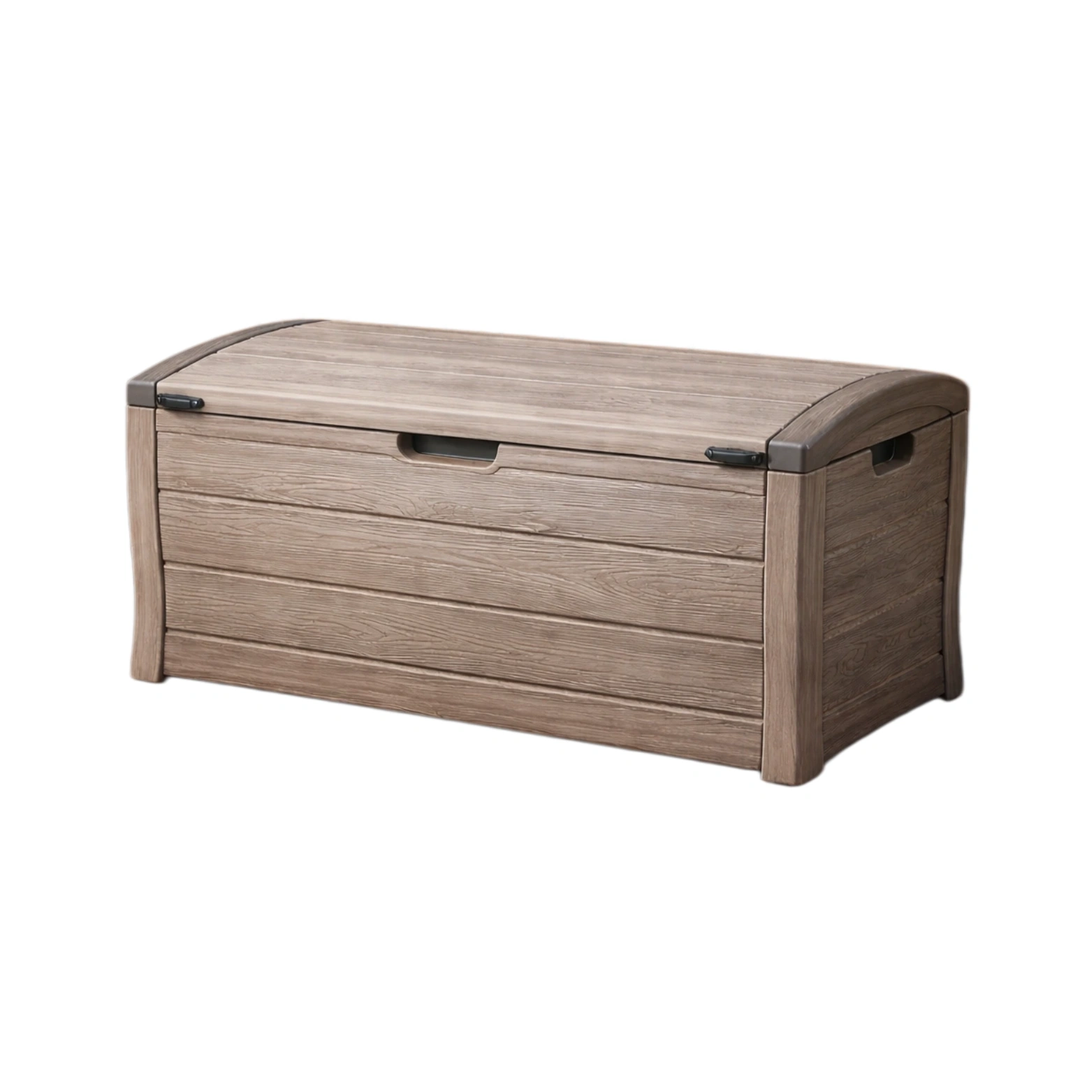 Baúl de almacenamiento de exterior de plástico marrón-fURNVARA