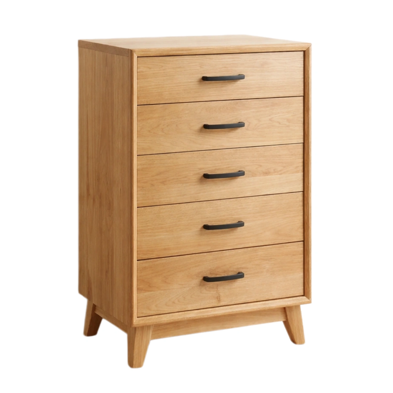 Cajonera de madera de roble con cinco cajones-FURNSERA