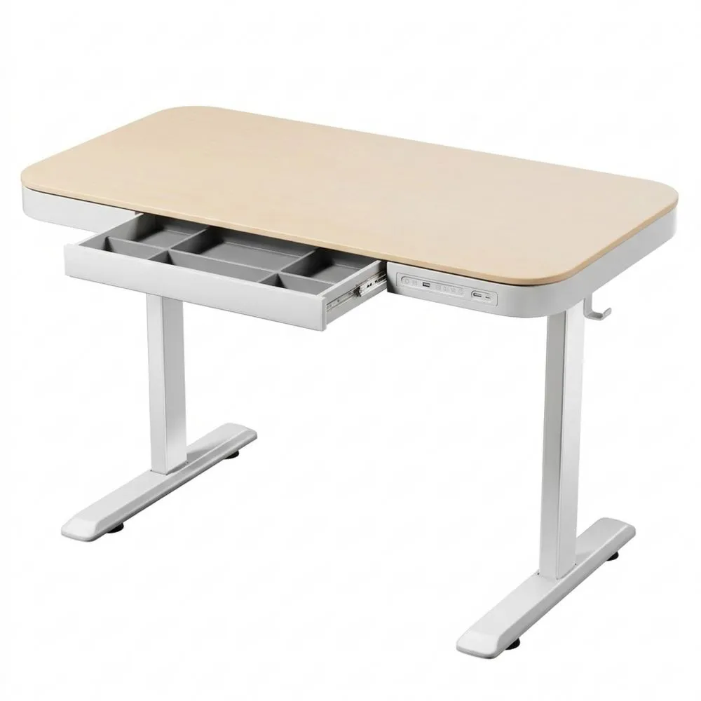 Escritorio elevable con sistema antichoque y memoria