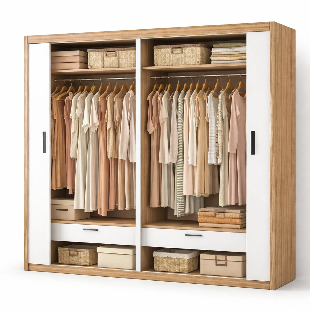 Grossraum Kleiderschrank mit Schiebetueren