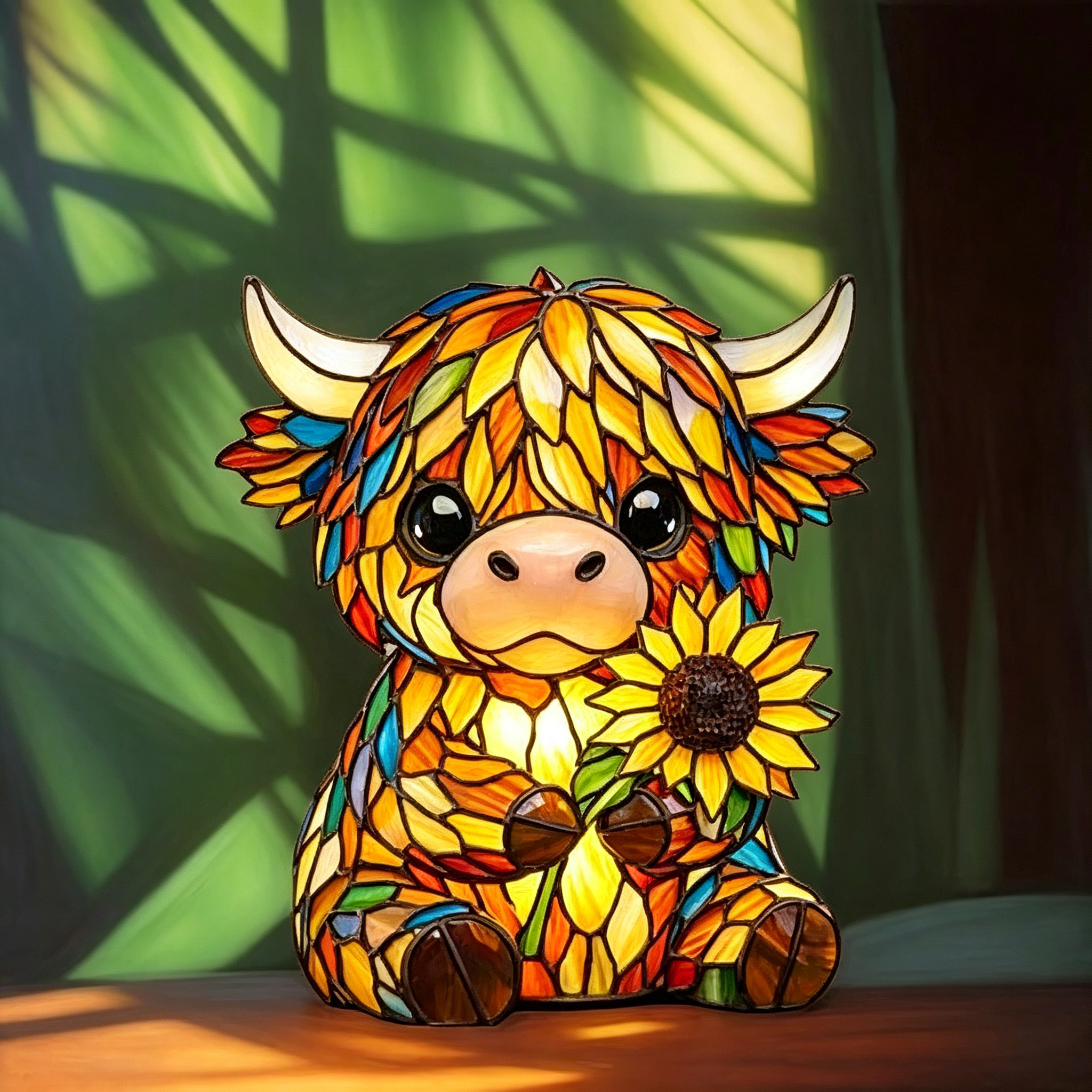 🐾 Stained Glass Animal Lamp Collection