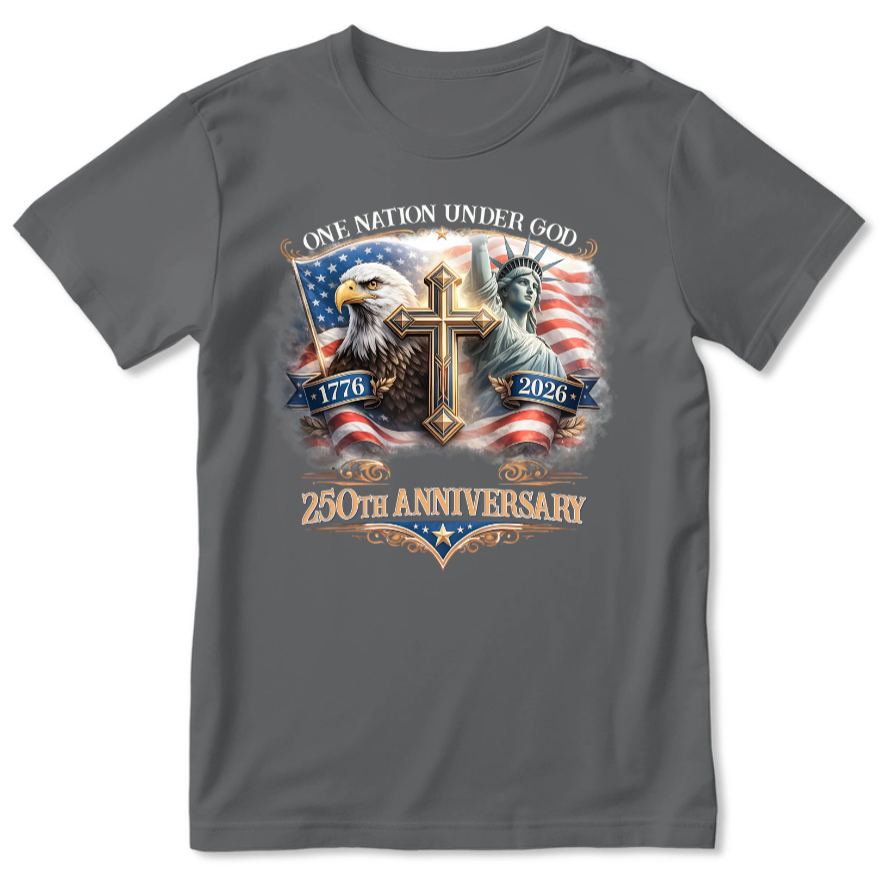 One Nation Under God | Personalized 2D Unisex T-shirt