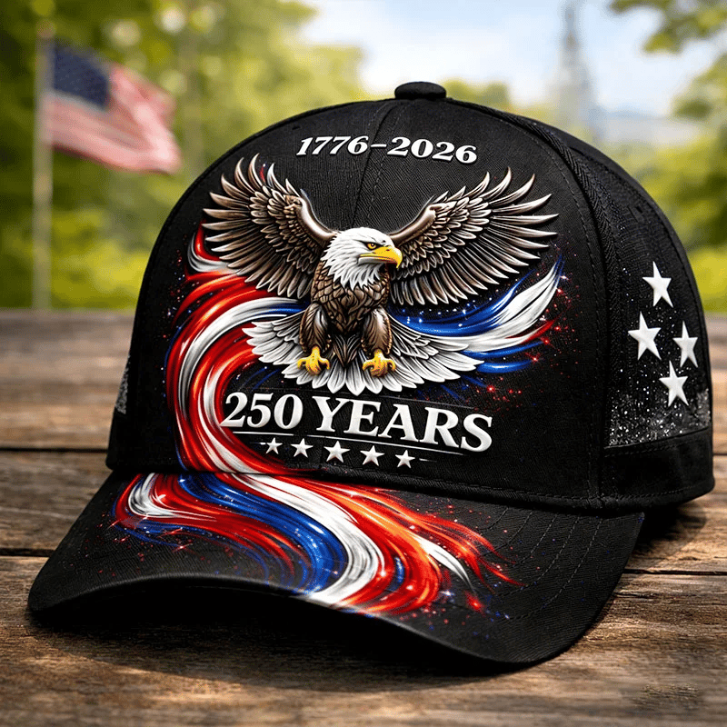 Unisex Casual American 250th Anniversary Print Hat