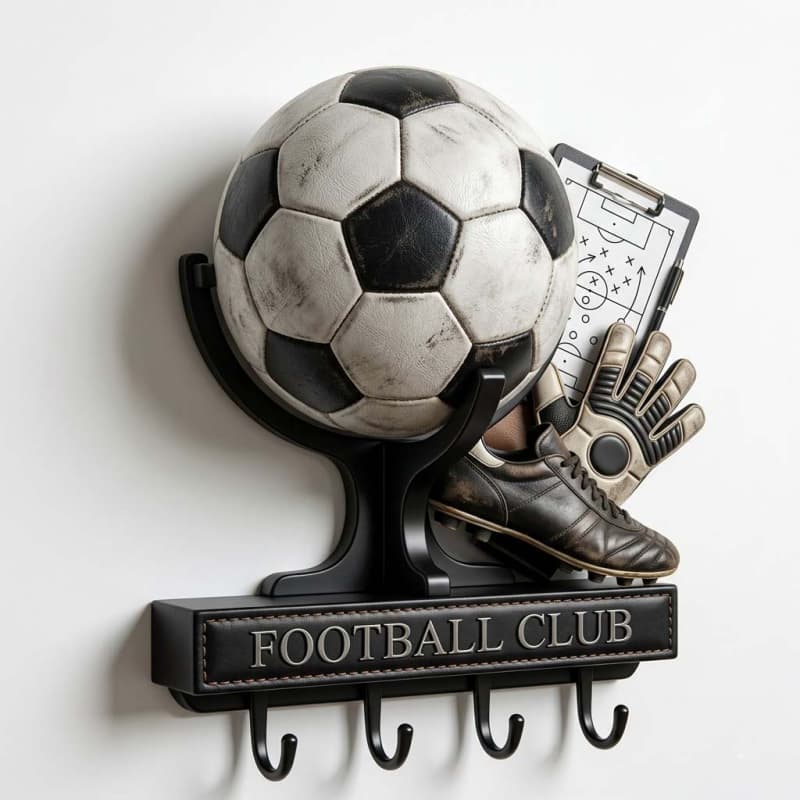 Personalized Vintage Football Club Metal Hook