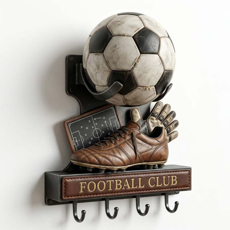 Personalized Vintage Football Club Metal Hook