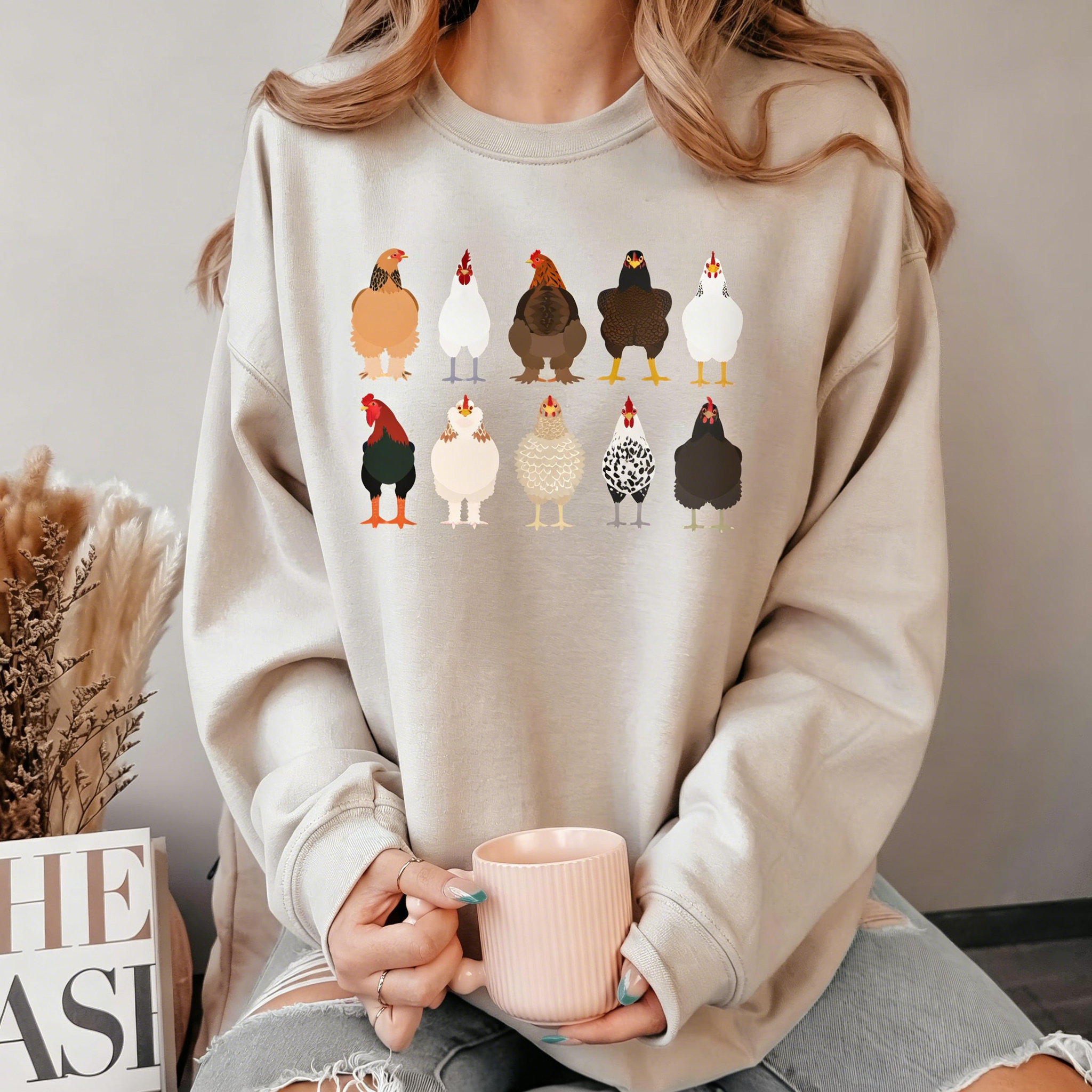 Chicken Sweatshirt, Thanksgiving Sweatshirt, Christmas Sweatshirt, Gifts for mom, Holiday Sweatshirt, trending now, gifts for sister