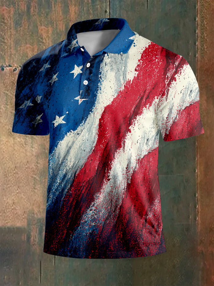 Men's American 250th Anniversary Short-Sleeved Polo Shirt