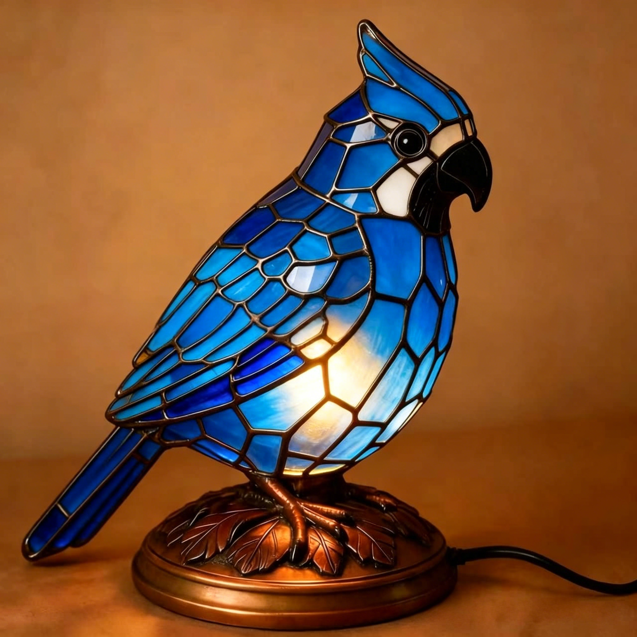 🐦 Stained Glass Bird Lamp Series