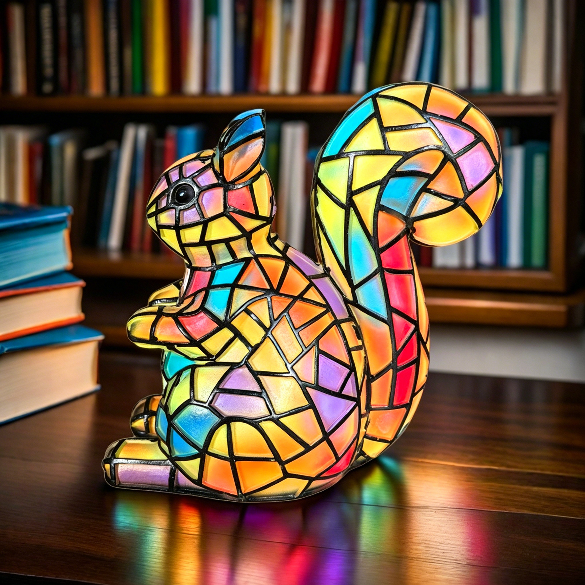 🐰 Stained Glass Forest Critter Lamp Collection