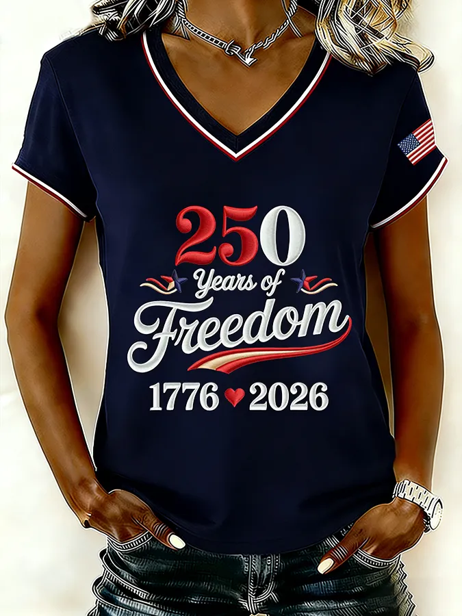 Patriotic 1776 Independence Day 250th Anniversary T-Shirt