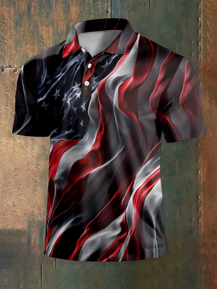 Men's American 250th Anniversary Short-Sleeved Polo Shirt
