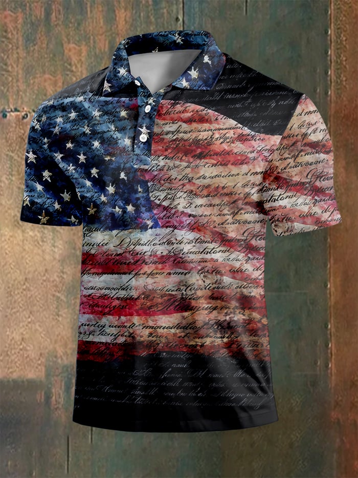 Men's American 250th Anniversary Short-Sleeved Polo Shirt