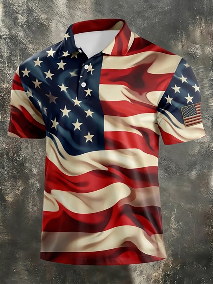 Men's America Anniversary Short-Sleeve Polo Shirt