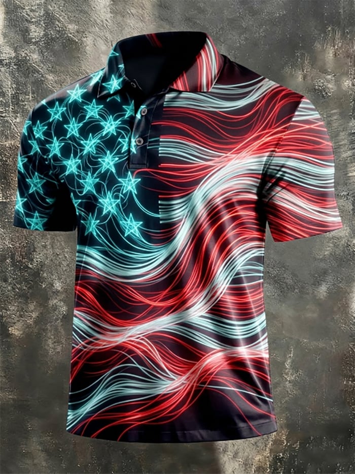 Men's America Anniversary Short-Sleeve Polo Shirt