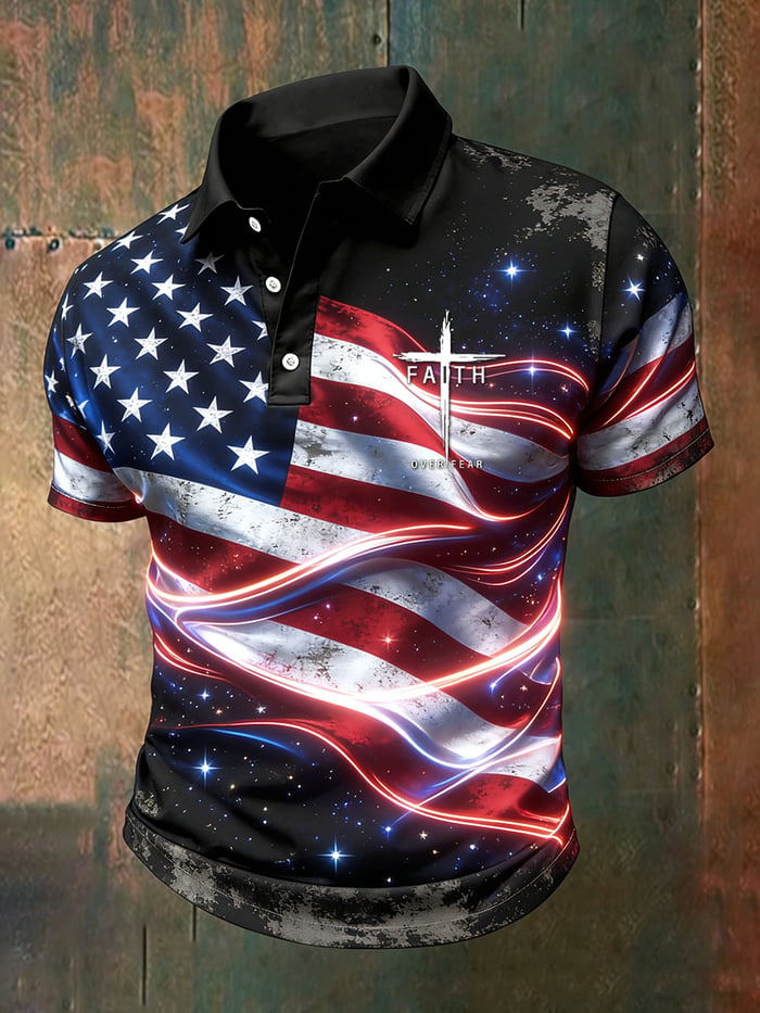 Men's America Anniversary Short-Sleeve Polo Shirt