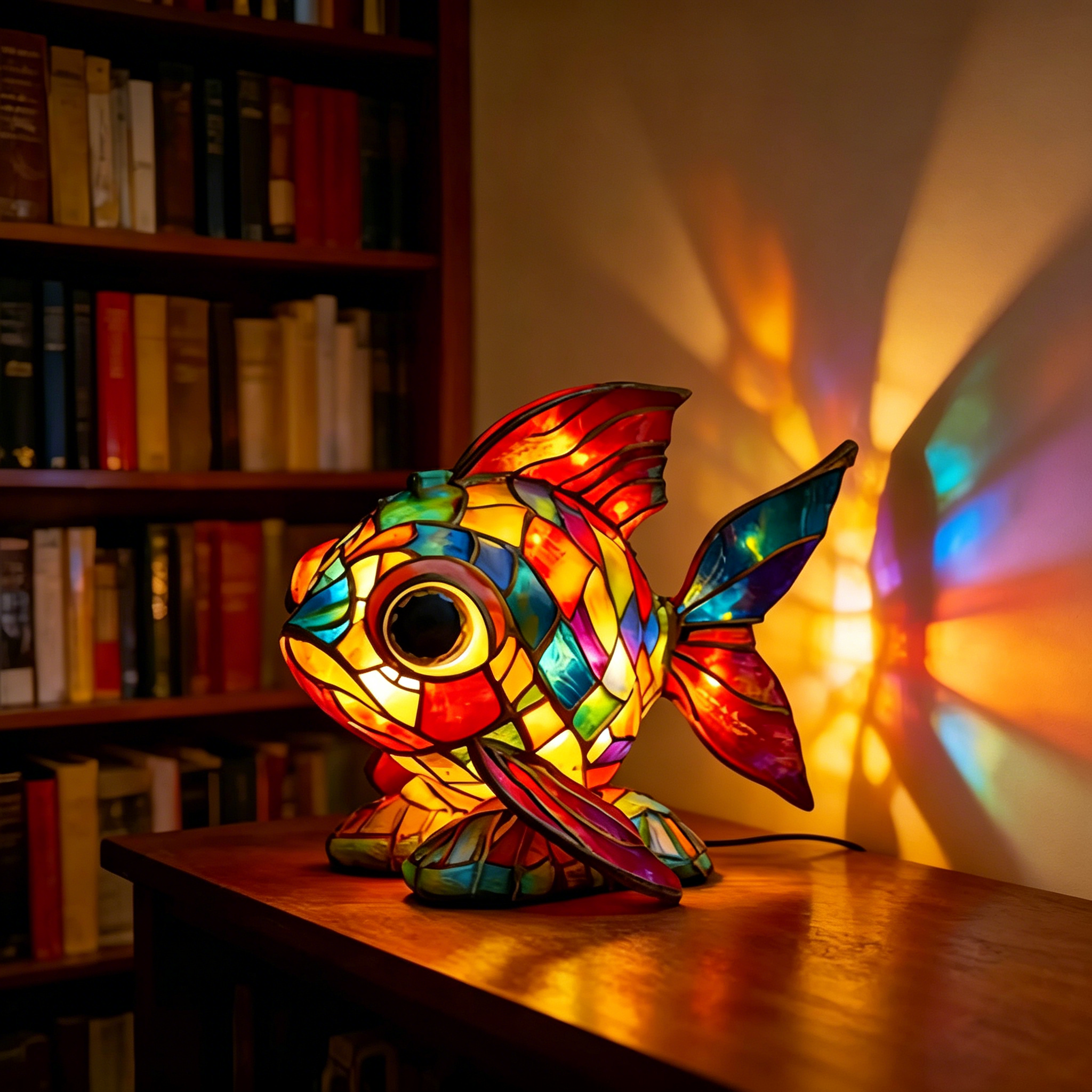 🐾 Stained Glass Animal & Nature Lamp Collection