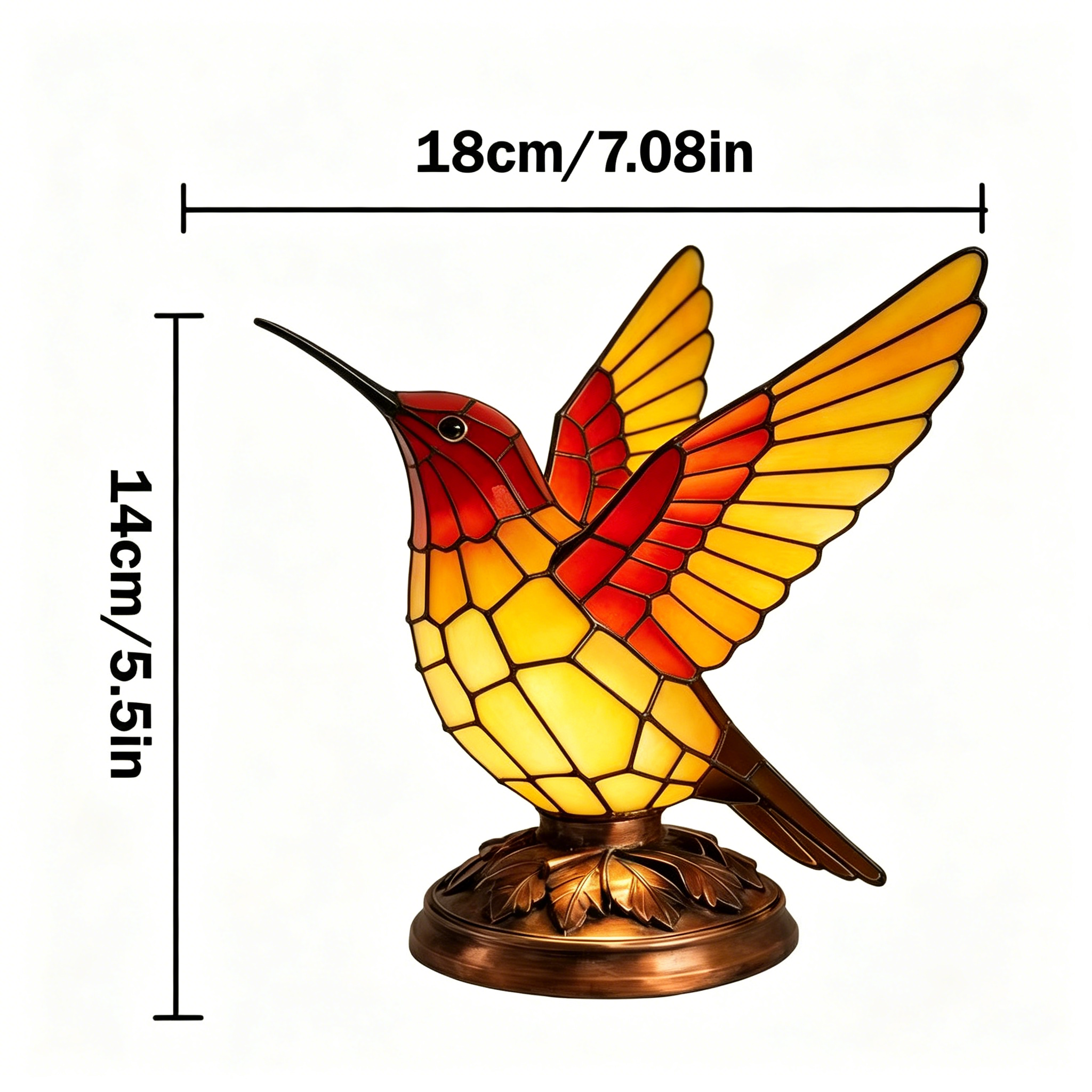 🐦 Stained Glass Bird Lamp Series