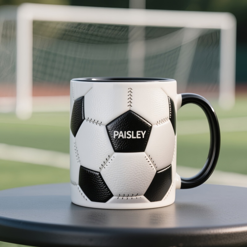 Personalized Soccer Themed Name Mug