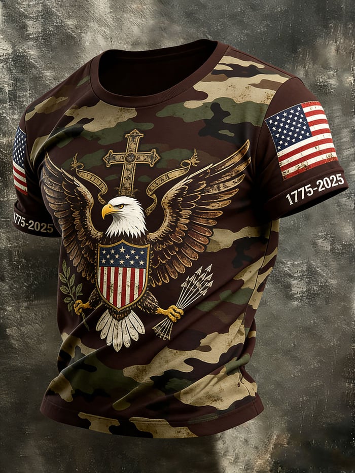 Men's Retro Faith 250th Anniversary American Short-Sleeve T-Shirt