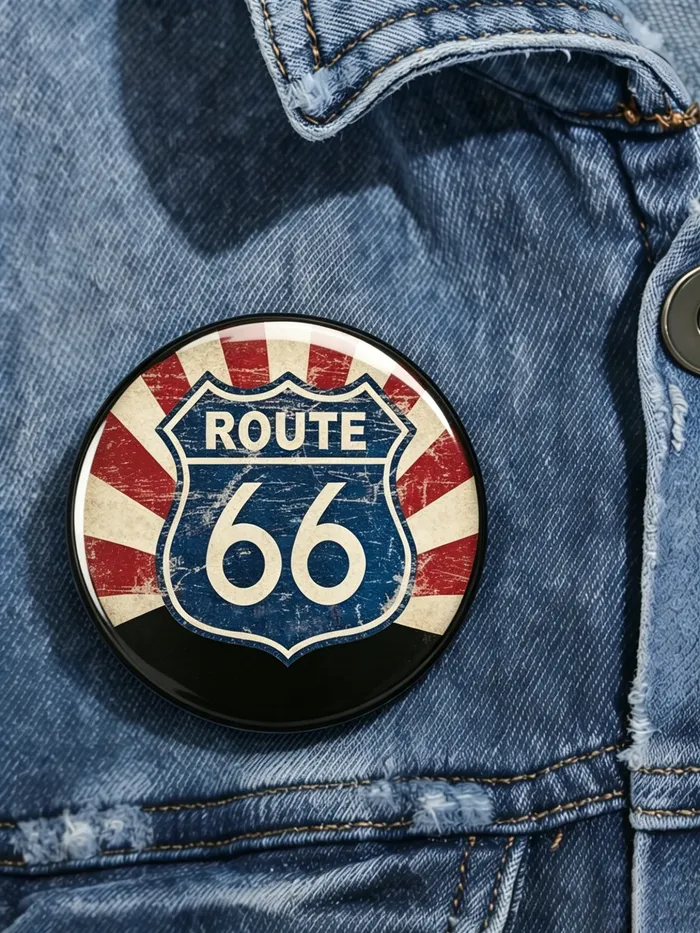 Unisex Retro 66 Centennial Pin-Back Button