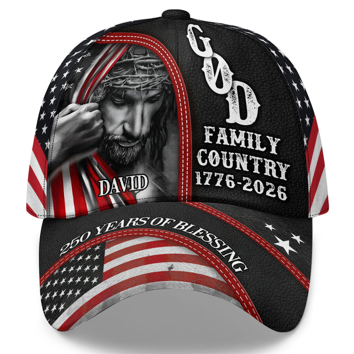 American Patriotic 250 Years Of Blessing God | Personalized Classic Cap