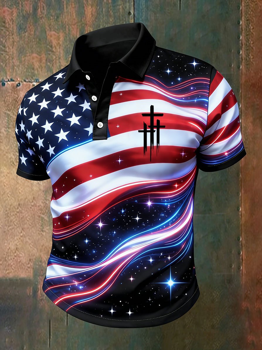 Men's America Anniversary Short-Sleeve Polo Shirt