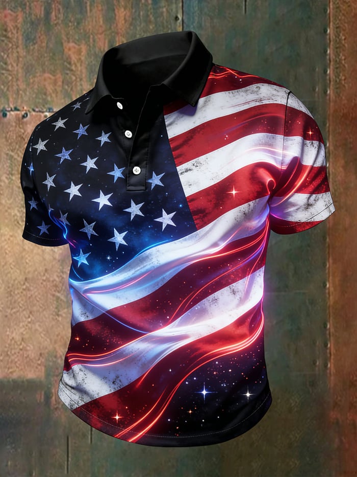Men's America Anniversary Short-Sleeve Polo Shirt