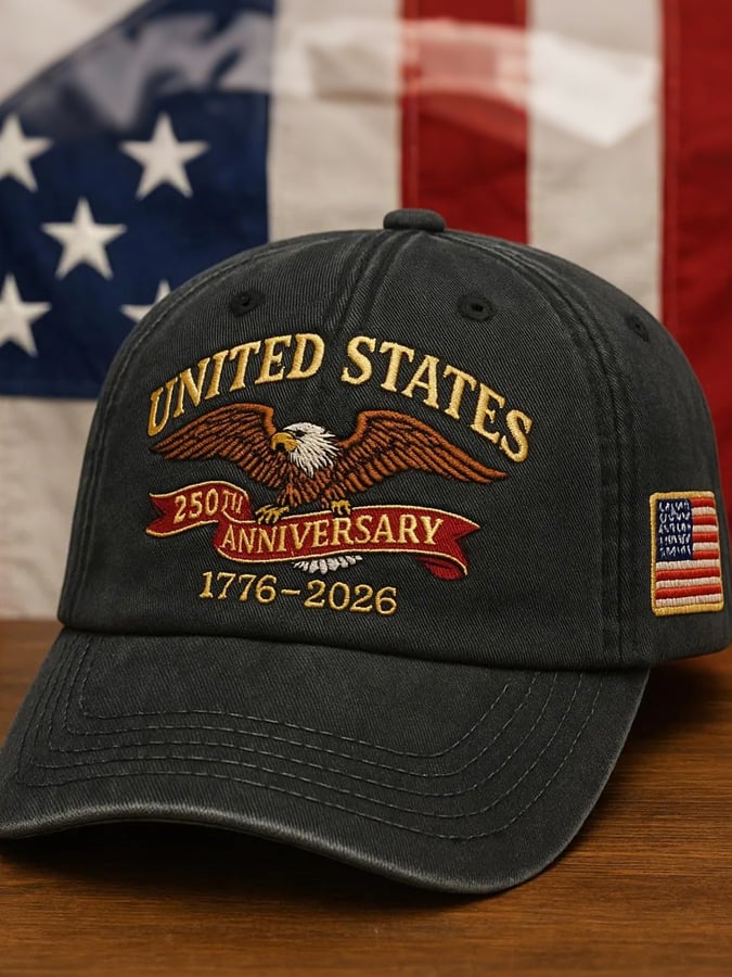 250th Anniversary of the Founding of the United States Print Baseball Cap