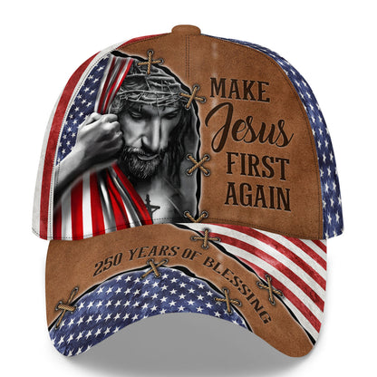 Make Jesus First Again | Personalized Classic Cap