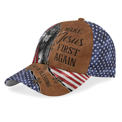 Make Jesus First Again | Personalized Classic Cap