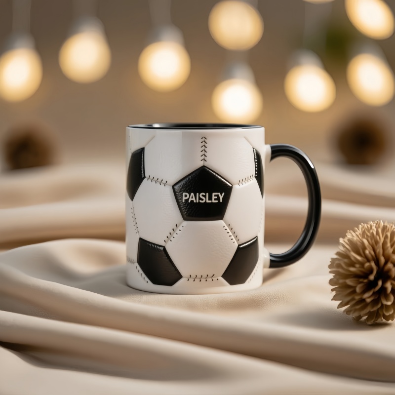 Personalized Soccer Themed Name Mug