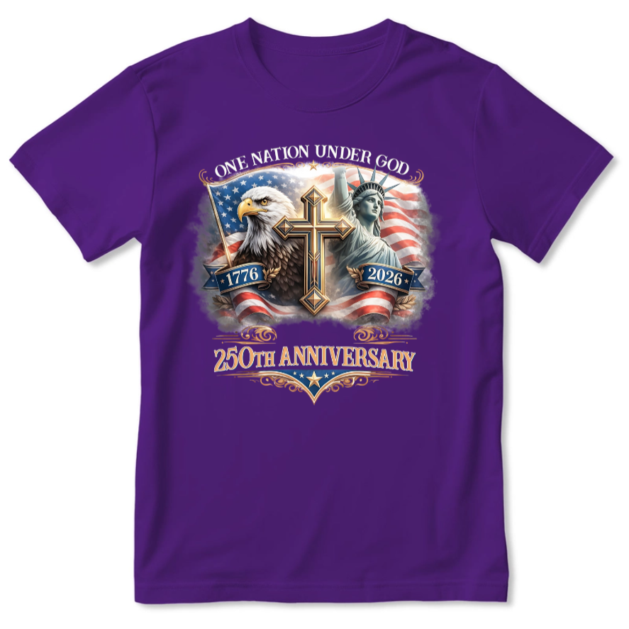 One Nation Under God | Personalized 2D Unisex T-shirt
