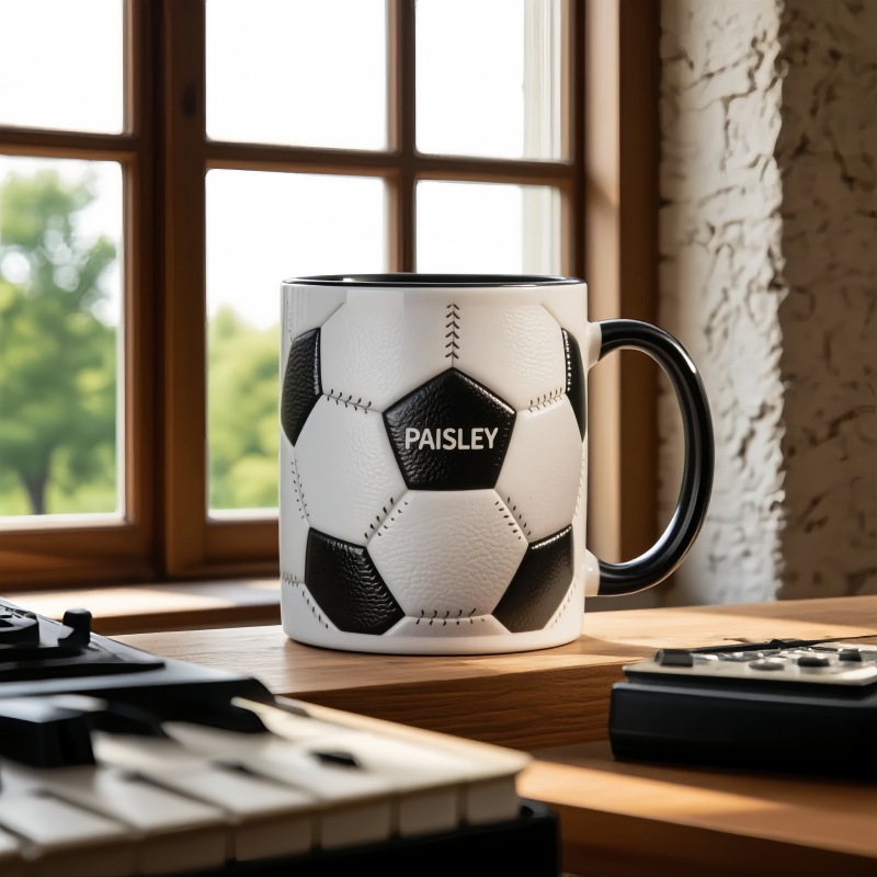 Personalized Soccer Themed Name Mug