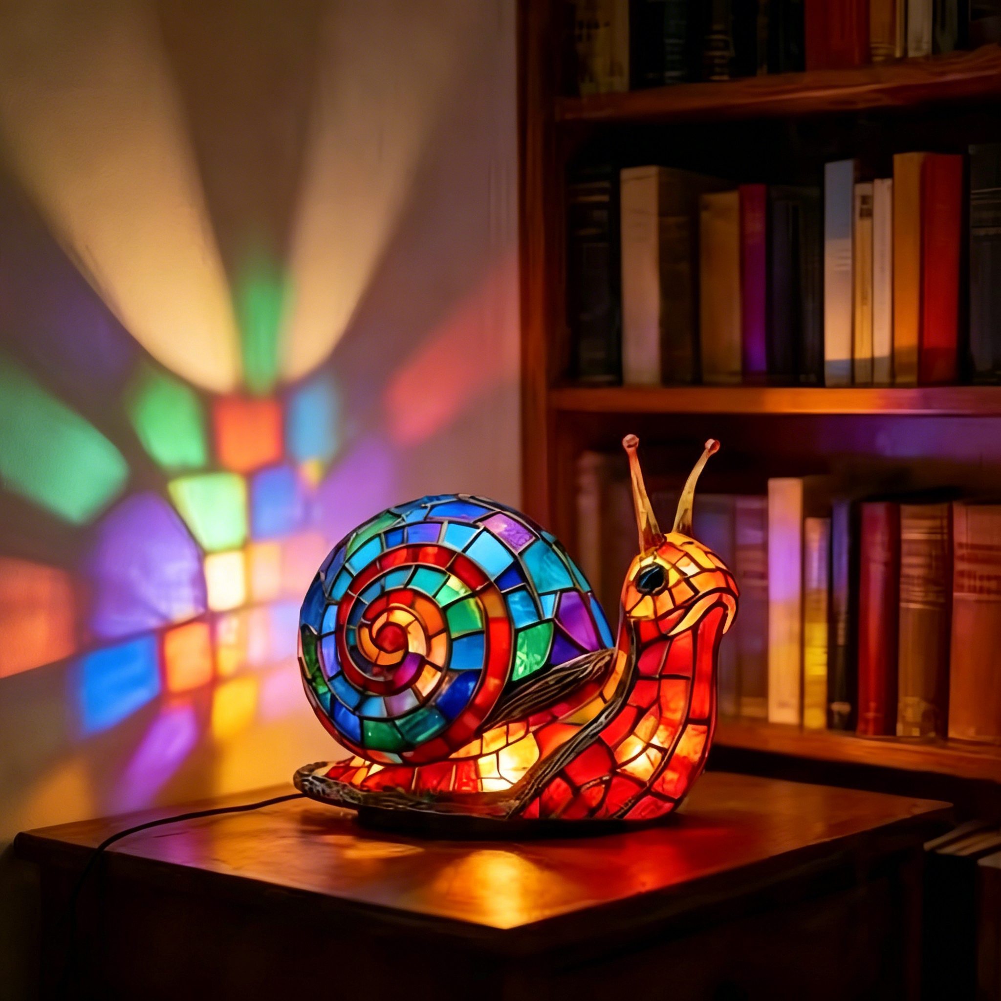 🐾 Stained Glass Animal & Nature Lamp Collection