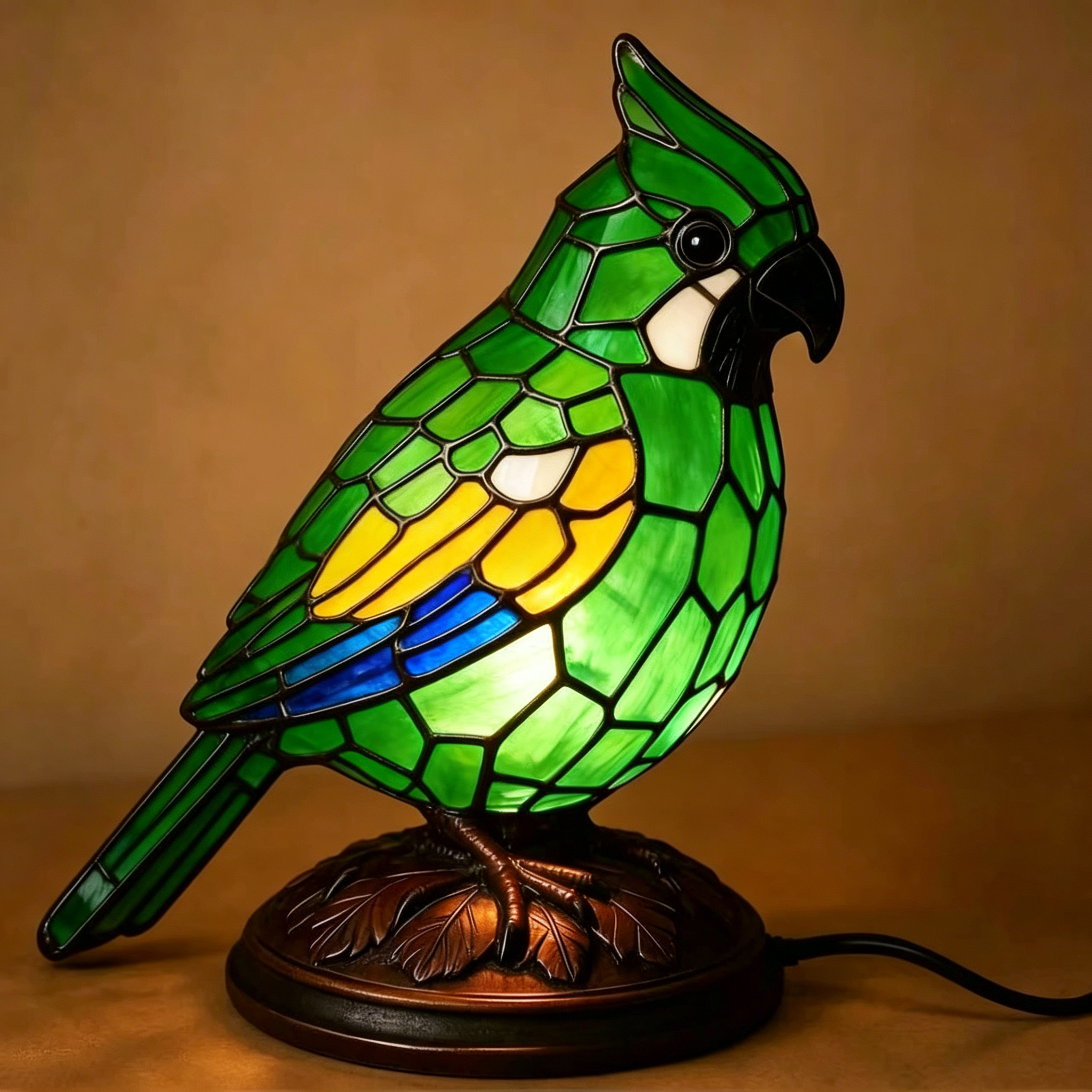 🐦 Stained Glass Bird Lamp Series