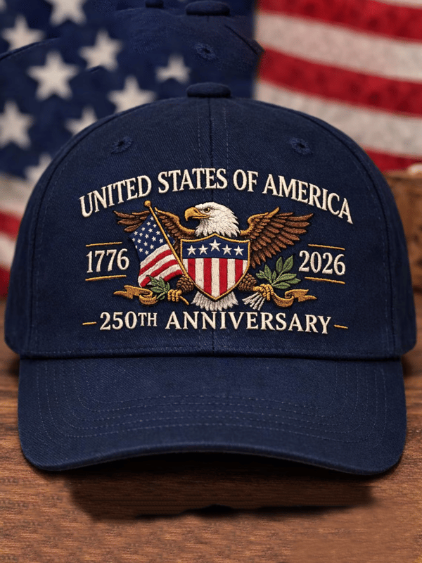 Men's 1776-2026 "America 250 Years" Vintage Casual Hat