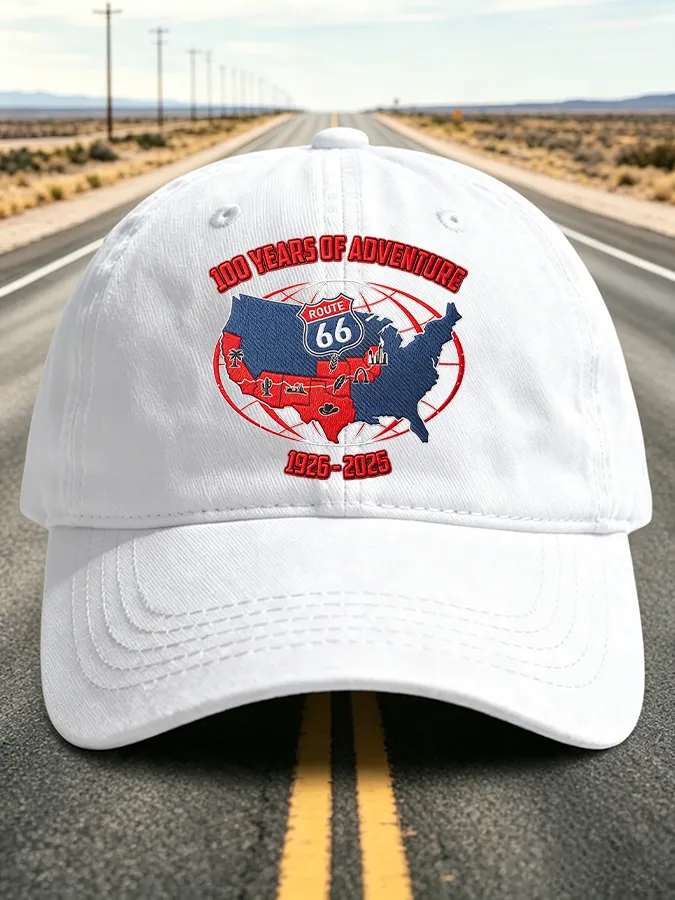 Unisex Vintage USA Road Trip Printed Hat