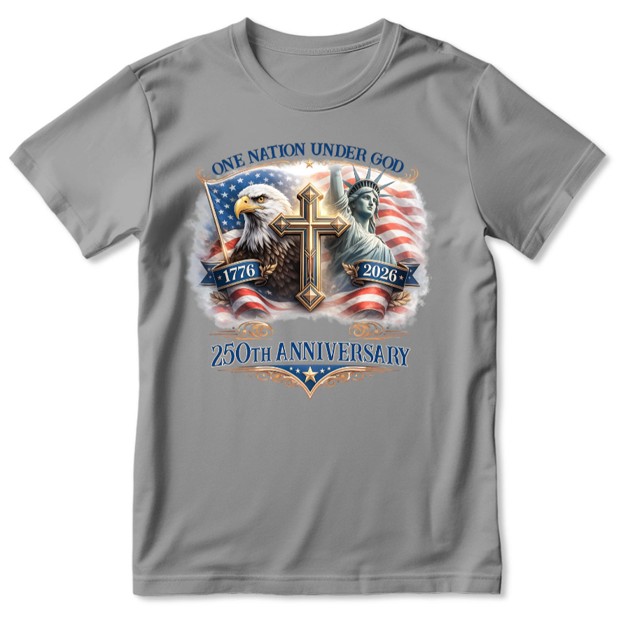One Nation Under God | Personalized 2D Unisex T-shirt