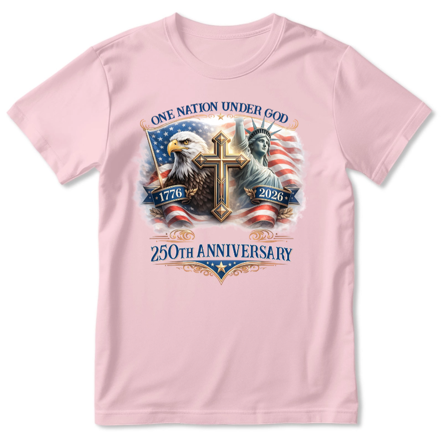 One Nation Under God | Personalized 2D Unisex T-shirt