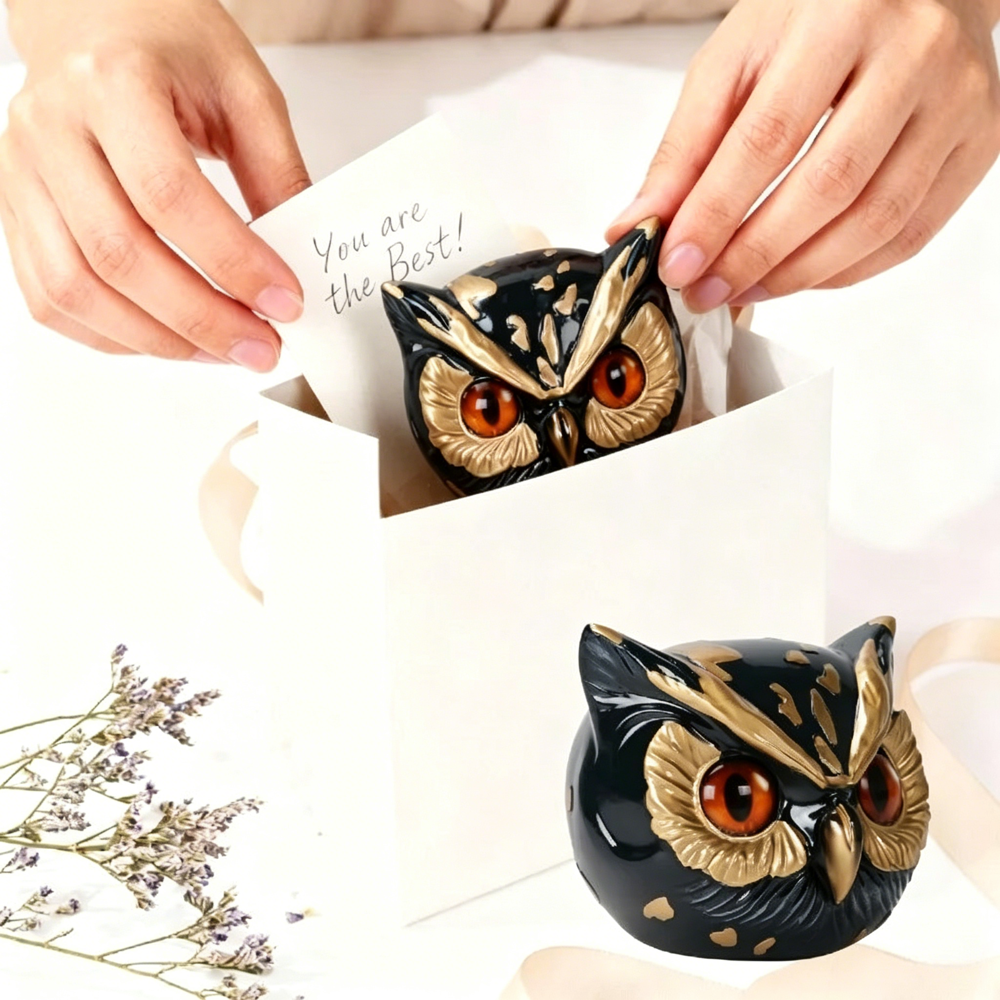 Stunning Owl Decor – Handcrafted Decorative Accent for Home
