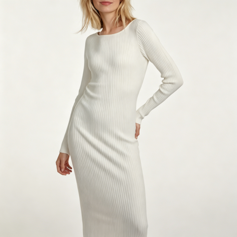 Cream long dress