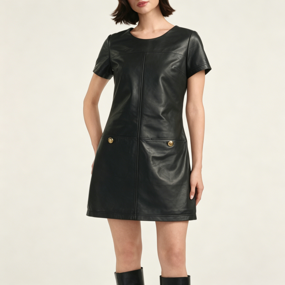 Denim shirt dress
