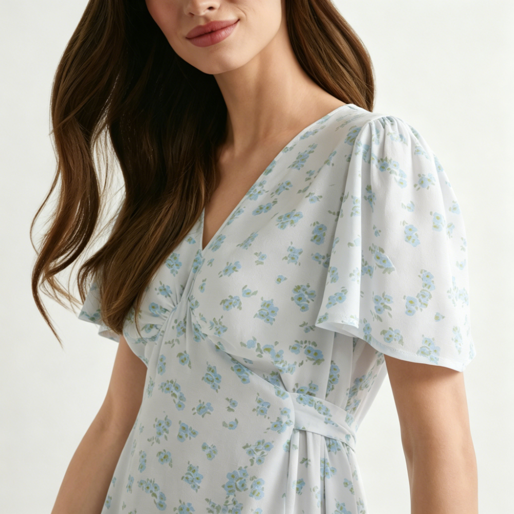 Women's short floral dress