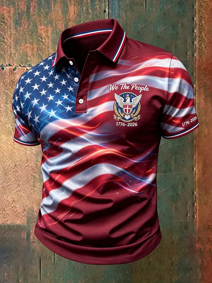 Men's America Anniversary Short-Sleeve Polo Shirt